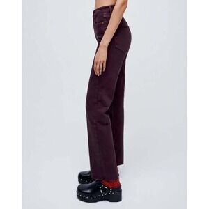 RE/DONE 70s High Rise Stove Pipe Jeans Washed Plum Raw Hem 193-03WUHRSTV‎ 27